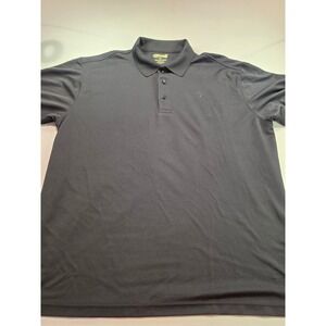 Cariloha Mens XXL‎ Black Bamboo Blend Short Sleeve Polo Shirt Golf Casual 1047